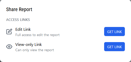 Sharing an expense report with friends